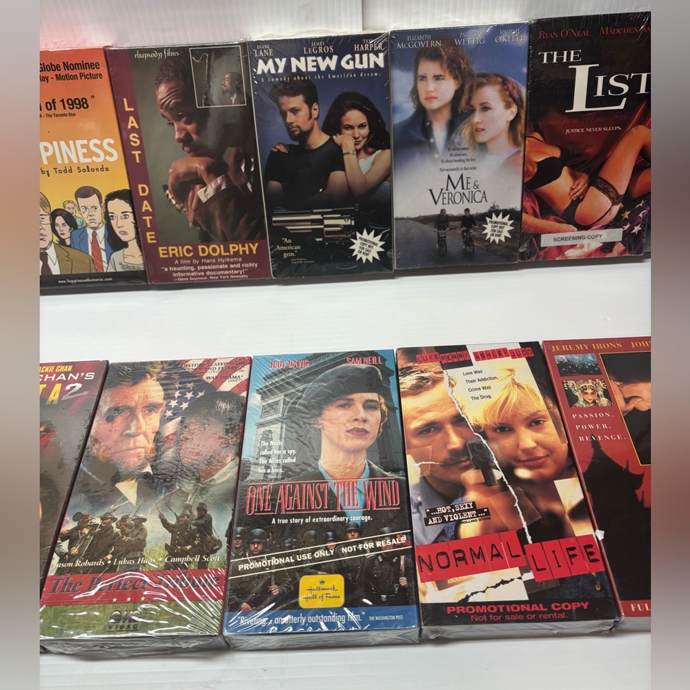 Lot of 15 Rare VHS Screening Copies / Promotional Tapes store & Studio Use Only - Picture 2 of 9